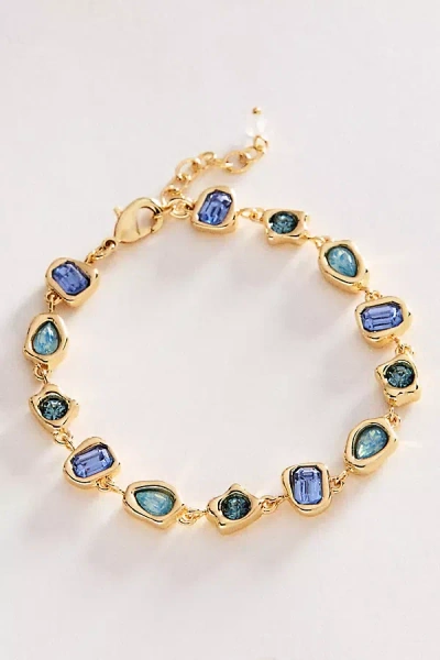 By Anthropologie Mixed Stone Bracelet In Gold