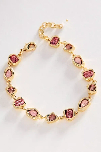 By Anthropologie Mixed Stone Bracelet In Gold
