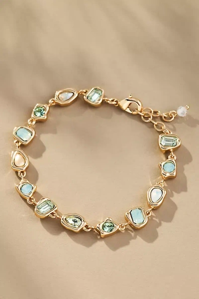 By Anthropologie Mixed Stone Bracelet In Green