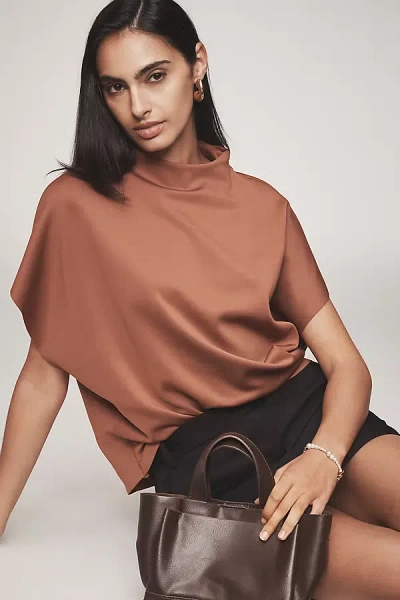 By Anthropologie Mock-neck Batwing Top