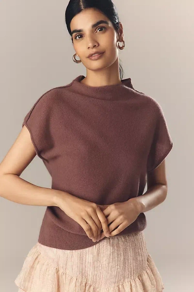 By Anthropologie Mock-neck Cashmere Sweater Tee