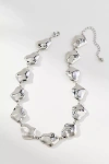 By Anthropologie Mod Chunky Necklace In Silver