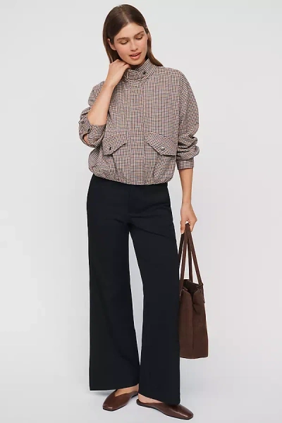 By Anthropologie Mod Flared Trousers Pants In Brown