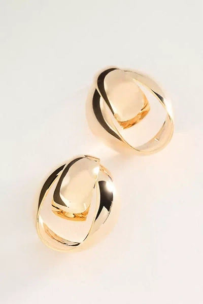 By Anthropologie Mod Loop Earrings In Gold