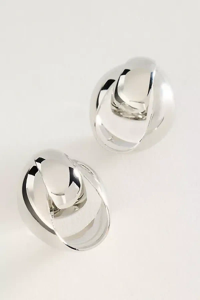 By Anthropologie Mod Loop Earrings In Silver