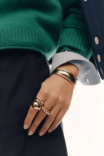 By Anthropologie Mod Metal Stacking Ring In Gold