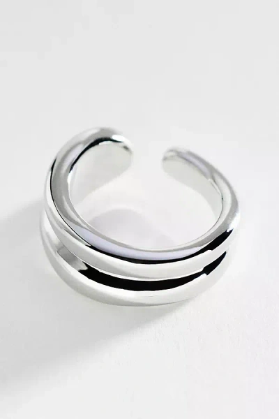 By Anthropologie Mod Metal Stacking Ring In Silver