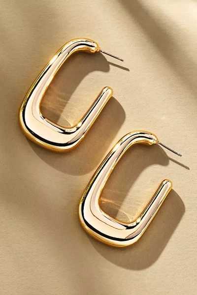 By Anthropologie Mod Square Hoop Earrings