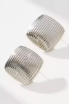 By Anthropologie Mod Square Post Earrings In Silver