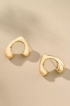 By Anthropologie Mod Wishbone Post Earrings In Gold