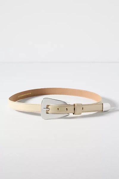 By Anthropologie Modern Western Belt In White