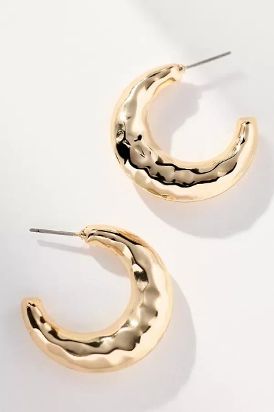 By Anthropologie Molten Moon Hoop Earrings