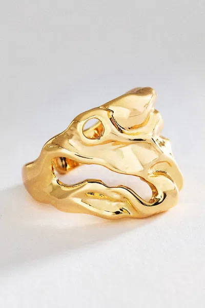 By Anthropologie Molten Tide Ring In Transparent