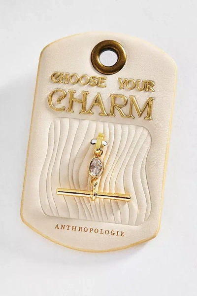 By Anthropologie Mono Bar Charm In Gold
