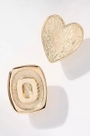 By Anthropologie Monogram And Heart Brooch, Set Of 2