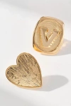 By Anthropologie Monogram And Heart Brooch, Set Of 2