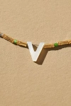 By Anthropologie Monogram Beaded Necklace In Gold