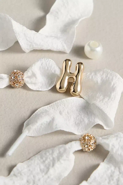 By Anthropologie Monogram Charm Shoe Laces