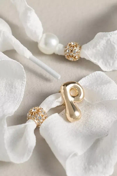 By Anthropologie Monogram Charm Shoe Laces