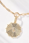 By Anthropologie Monogram Circle Pendant Necklace