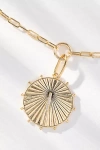 By Anthropologie Monogram Circle Pendant Necklace