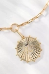 By Anthropologie Monogram Circle Pendant Necklace