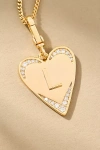By Anthropologie Monogram Heart Necklace In Multicolor