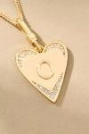 By Anthropologie Monogram Heart Necklace In Multicolor
