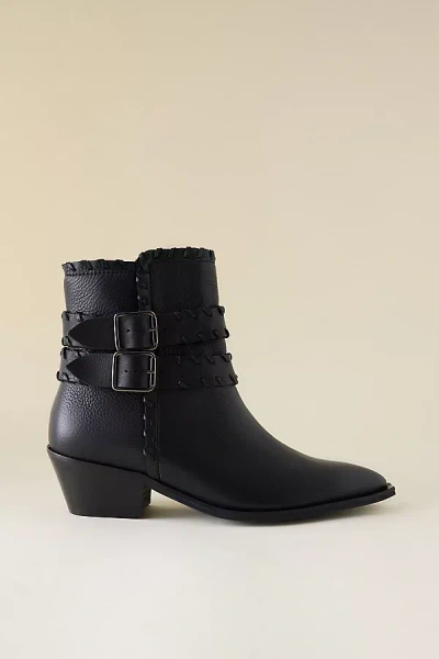 By Anthropologie Monroe Stitch Ankle Boots In Black
