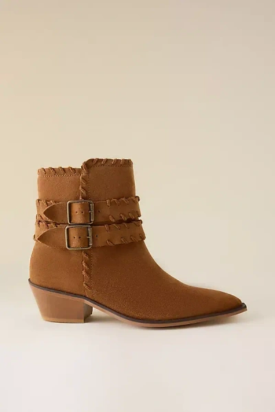 By Anthropologie Monroe Stitch Ankle Boots In Multi