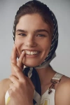 By Anthropologie Mosaic Hair Scarves, Set Of 2 In Black