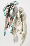 By Anthropologie Mosaic Hair Scarves, Set Of 2 In Blue