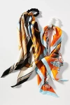 By Anthropologie Mosaic Hair Scarves, Set Of 2 In Orange