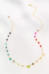 By Anthropologie Multi Beaded Short Necklace