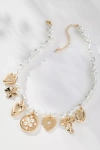 By Anthropologie Multi Charm Pearl Necklace