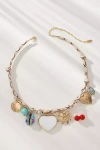By Anthropologie Multi-color Cord Charm Necklace