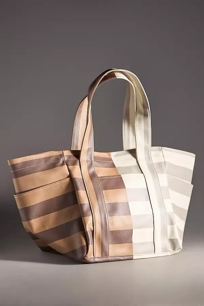 By Anthropologie Multi-color Tote Bag In Beige