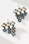 By Anthropologie Multi Crystal Drop Earrings In Multi