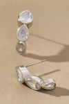 By Anthropologie Multi Crystal Drop Earrings In Silver