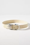 By Anthropologie Multi Keeper Belt In White