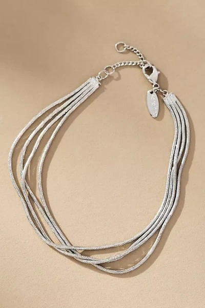 By Anthropologie Multi Layer Bracelet In Silver