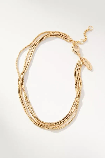 By Anthropologie Multi-layer Chain Bracelet In Gold