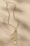 By Anthropologie Multi Locket Link Necklace In Gold