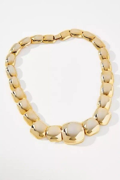 By Anthropologie Multi Square Link Necklace In Gold