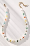 By Anthropologie Multicolor Beaded Pearl Necklace