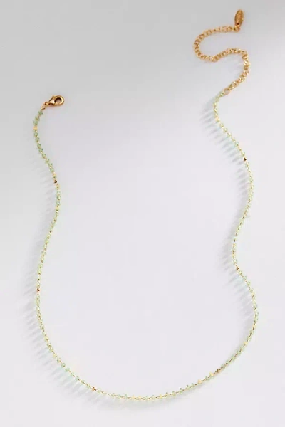By Anthropologie Multi-color Delicate Beaded Necklace In Neutral
