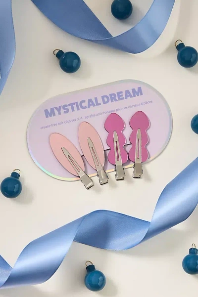 By Anthropologie Mystical Dream Crease-free Hair Clips, Set Of 4 In Multicolor