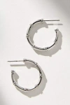By Anthropologie Nautical Knot Hoop Earrings In Silver