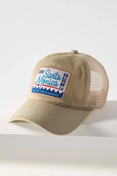 By Anthropologie Nautical Rope Trucker Hat In Beige