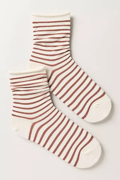 By Anthropologie Nautical Trouser Socks In Brown